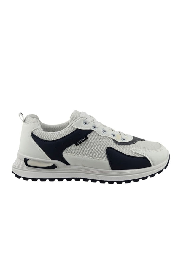 White / Dark Blue