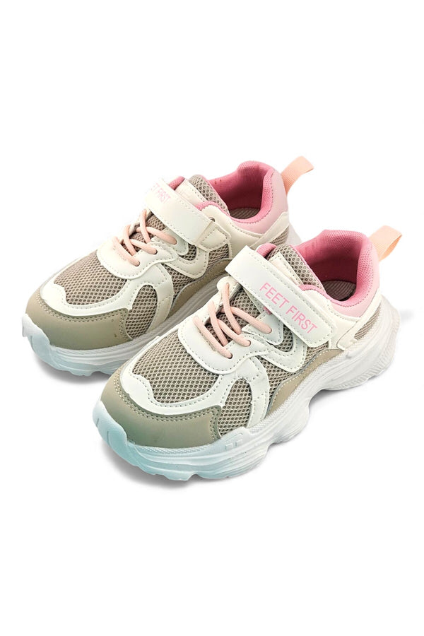 Light Khaki / Beige / Pink