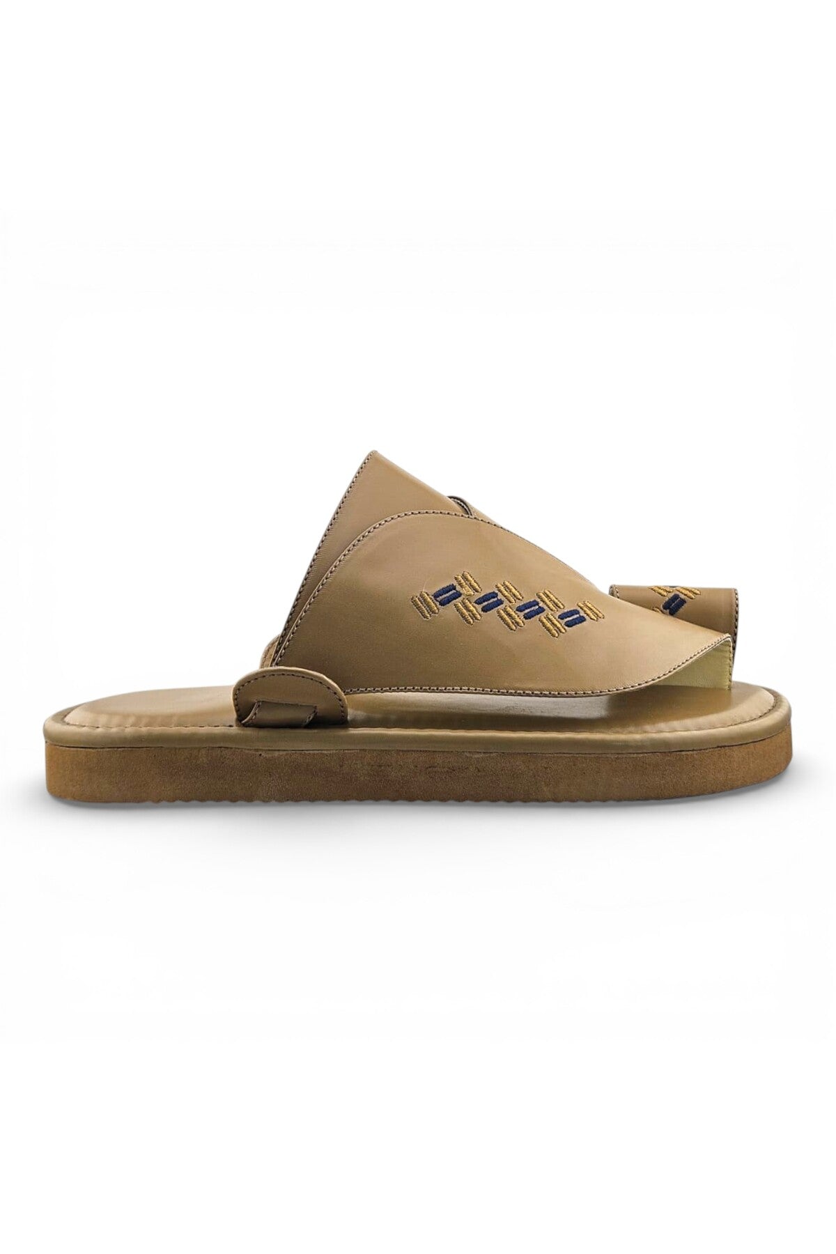 Footprint Embroidered Comfort Arabic Sandals for Men | WJH 1038 Secondary image