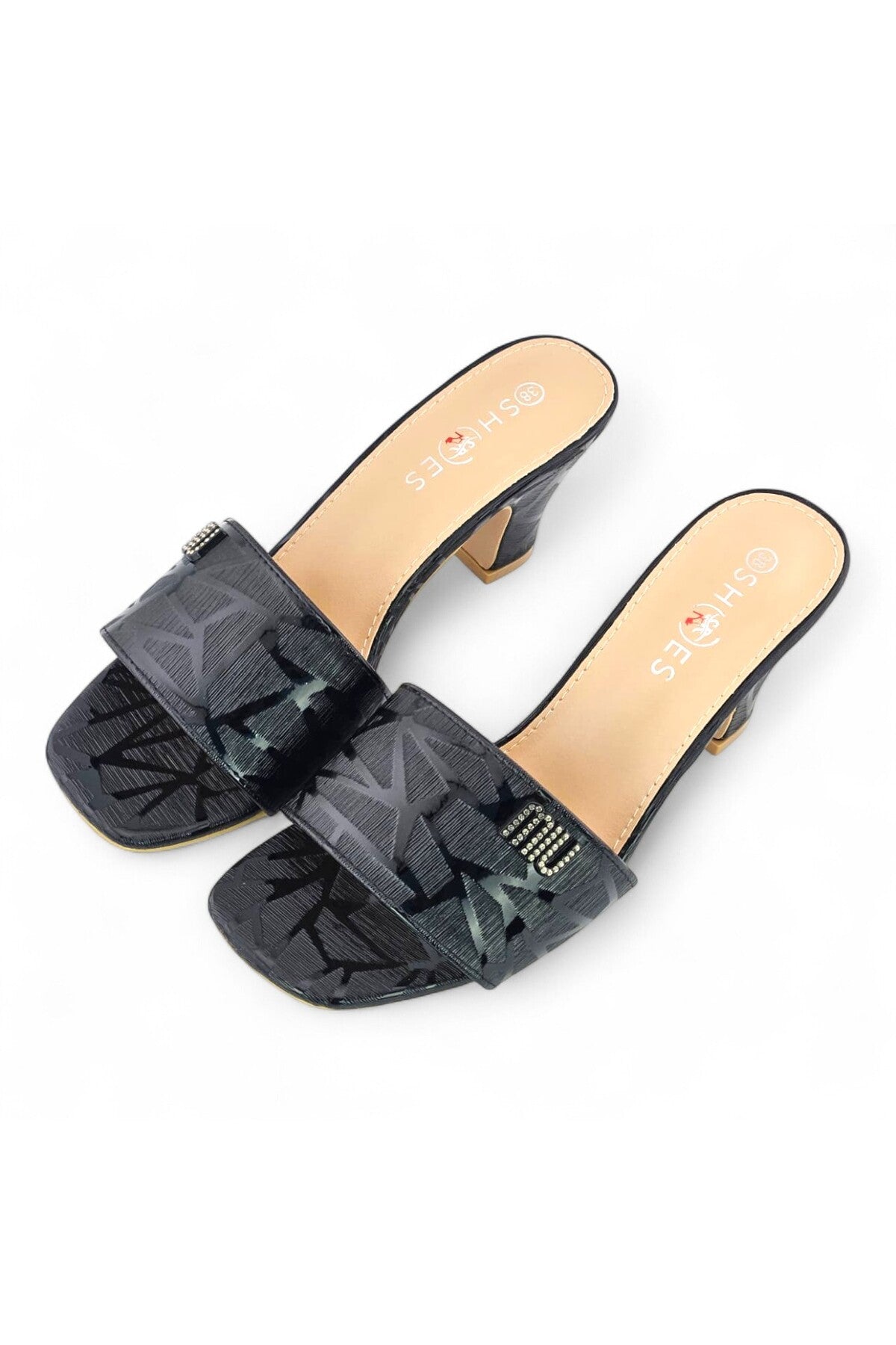 Sunrise Open-Toe Block-Heel Slide Women's Heels | SR5 Secondary image