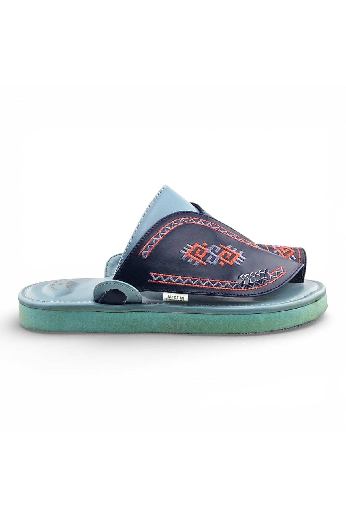 Footprint Embroidered Comfort Arabic Sandals for Men | 946 Secondary image