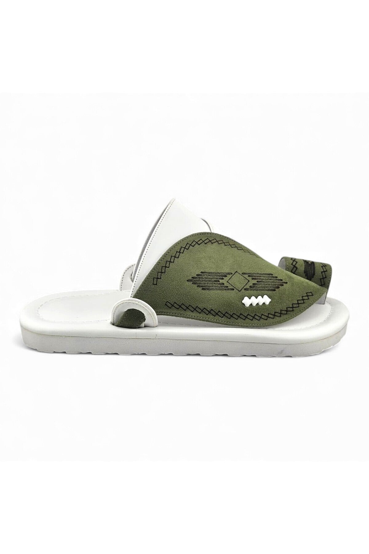 Light Olive Green / White
