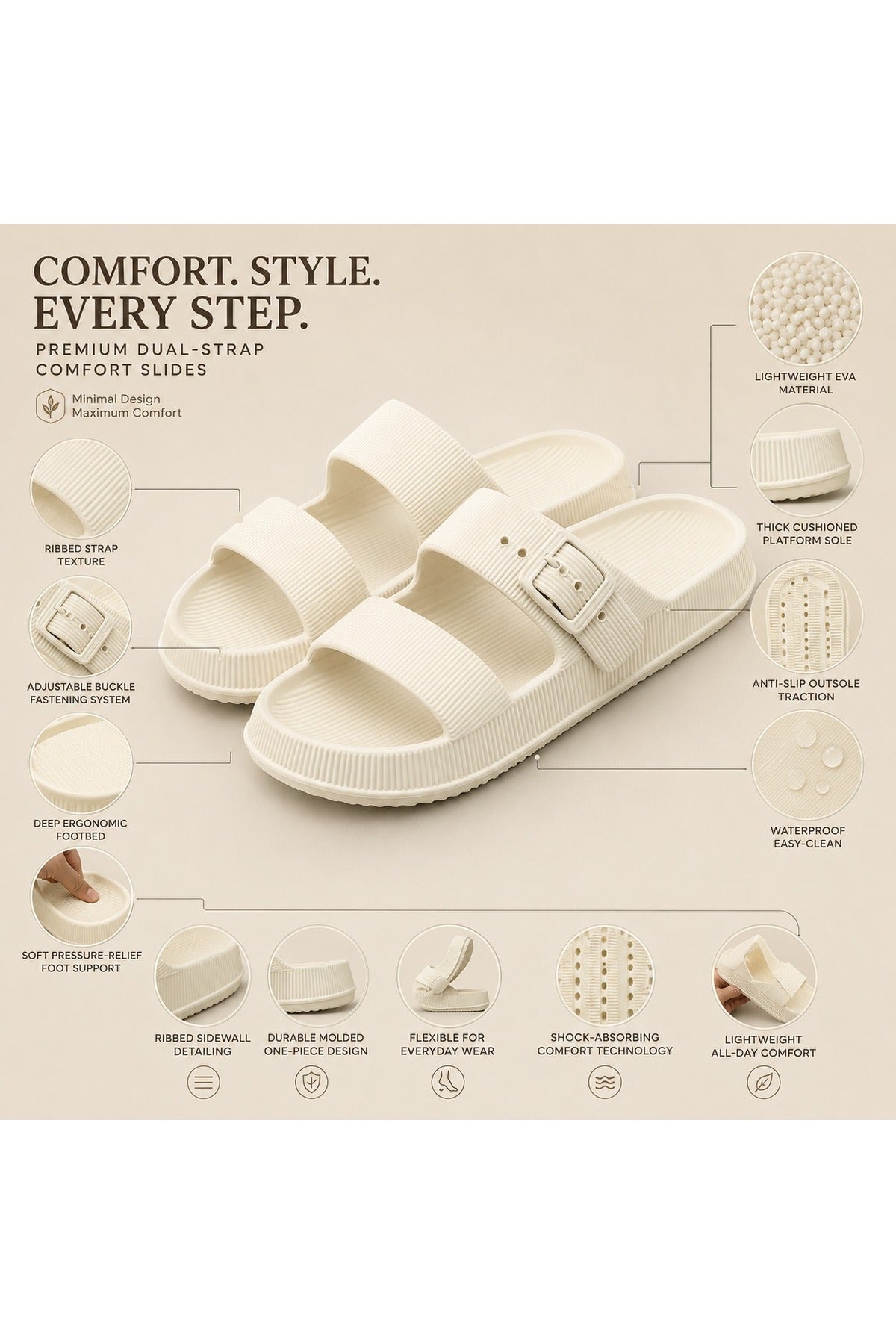 Feet First Casual Comfort Women's Sandals | 86-791-3 Secondary image