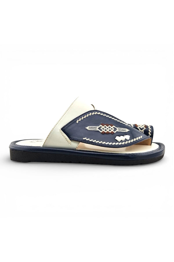 White / Navy Blue