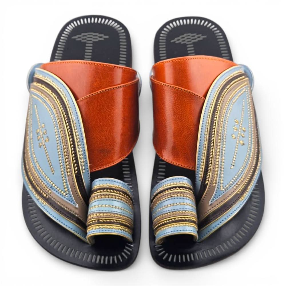 Sky Blue / Brown