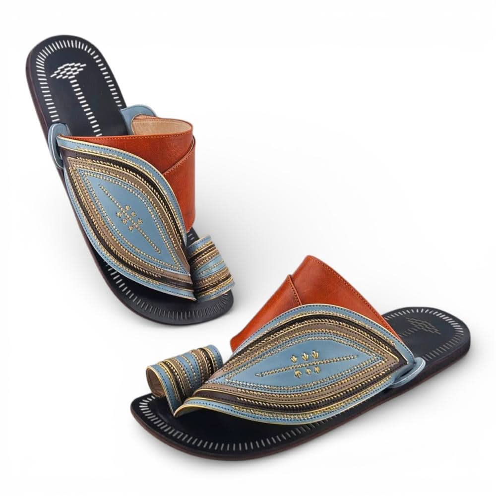 Sky Blue / Brown